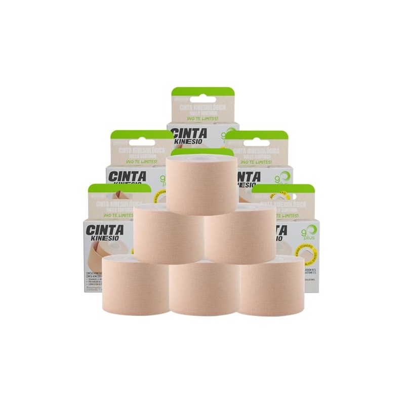 Cinta Kinesiológica Beige Piel Sensible 5m Continua Go Plus (6)