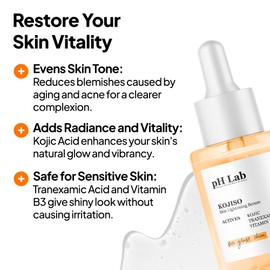 PhLab Kojiso Skin Serum, Even Skin Tone, 30 ml