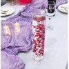 50 Pcs Pearl String for Floating Candles Centerpiece, Red Faux