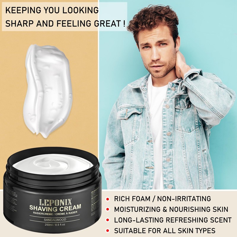 Shaving Cream - 250g - Luxury Large Size Shaving Cream