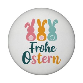 Frohe Ostern Hasen Magnet mit Flaschenöffner für Osterdeko Perfekte Deko mit lustigem Spruch für Kühlschrank oder Büro