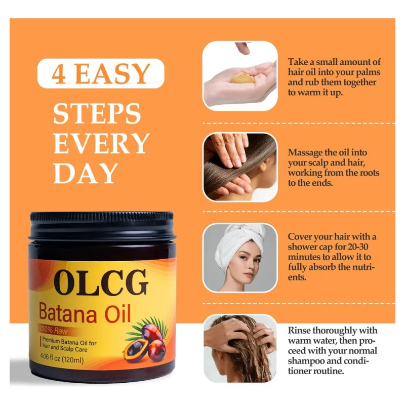 Aceite De Tratamiento Capilar Olcg Batana 100% Crudo Para El