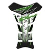Tankpad 3D Effect Resin Compatible with Kawasaki Z1000 (Green-White)