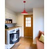 Woholitable Farmhouse Pendant Lighting for Kitchen Island,Red Pendant Light with
