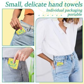 BUAEL BUAEL 100 pieces of antiperspirant deodorant wipes and body wipes individually wrap underarm underarm sweating Lemon and travel to clean skin for female male teenagers