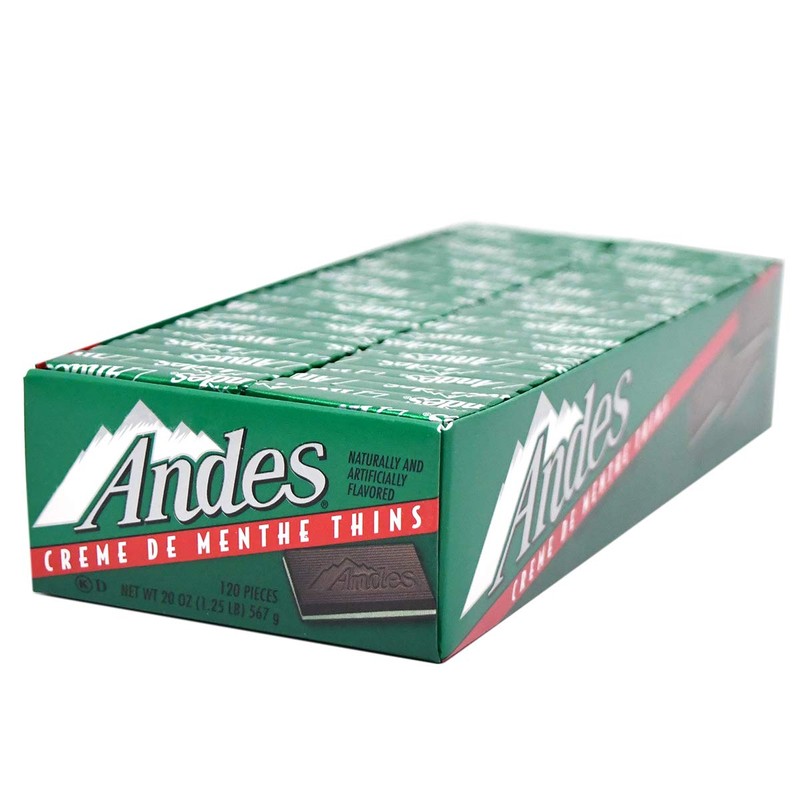 Andes Creme De Menthe Thins, 120 Ct 120W Crema de