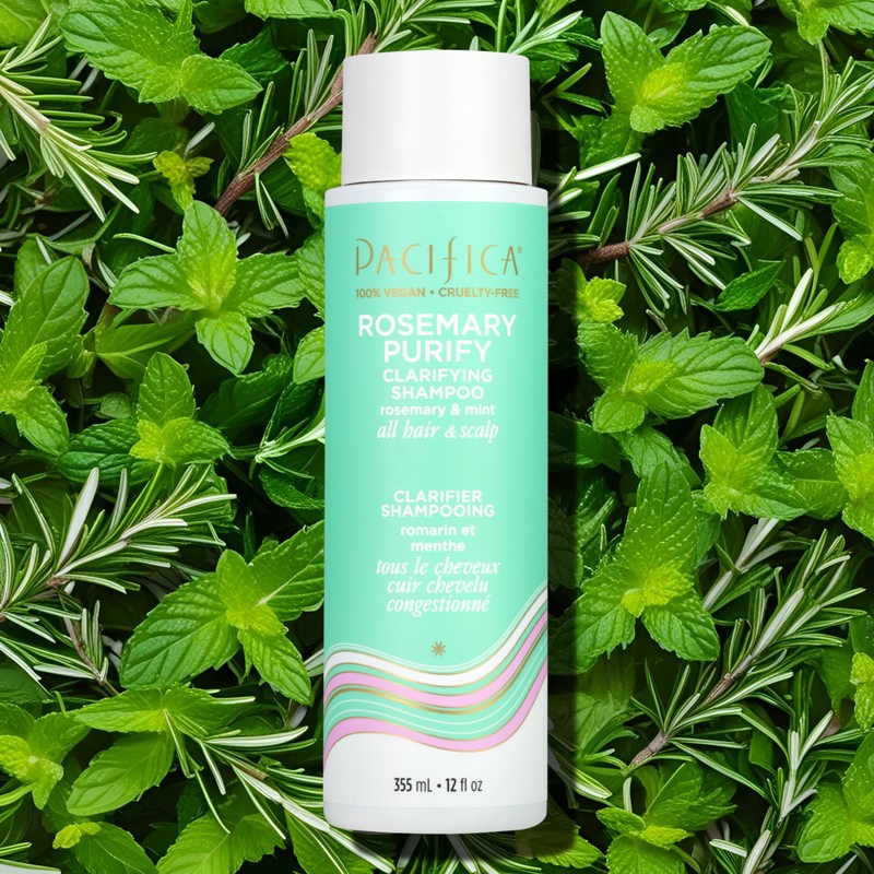Pacifica Clarifying Shampoo – Rosemary Purify Invigorating Shampoo w/Soothing Mint