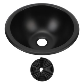 9 X 4in 304 Stainless Steel Sink Round Easy To Clean 40mm Drain Port Hand Wash Basin for RV Camper Boat Caravan