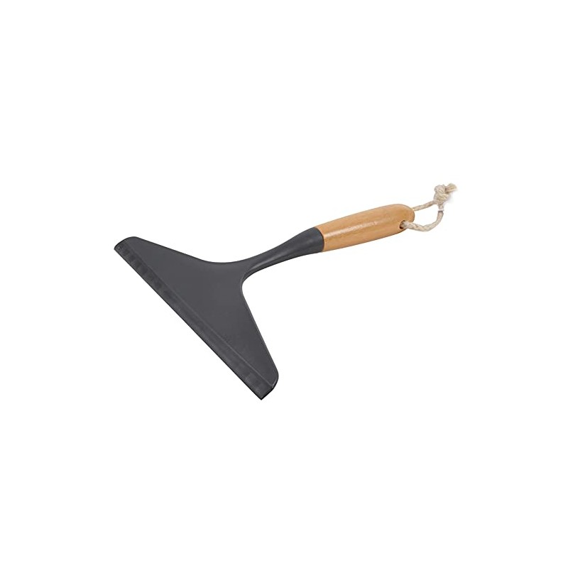 Macosa UMEN155 Design Shower Squeegee Made of Bamboo Black Window