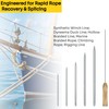 Rope Splicing Tool Kit, 5 Aluminum Fids Set with Pusher,