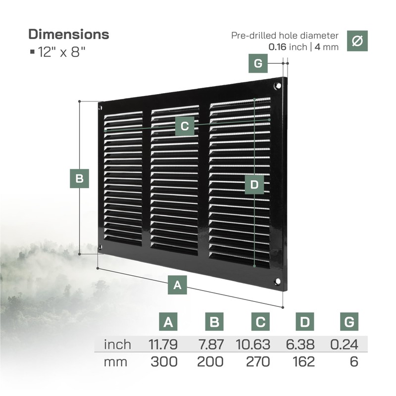 Vent Systems 30 x 20 cm Air Vent Covers -