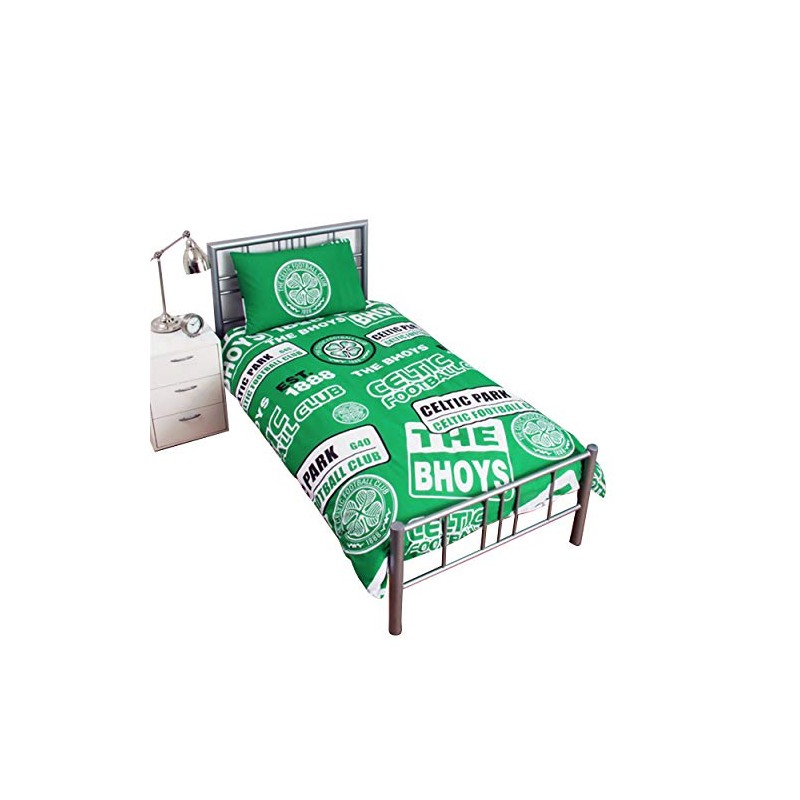 Celtic Patch Duvet Set (Single) (Green)