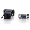 C2G 02947 RJ45 to DB9 Male Serial RS232 Modular Adapter,