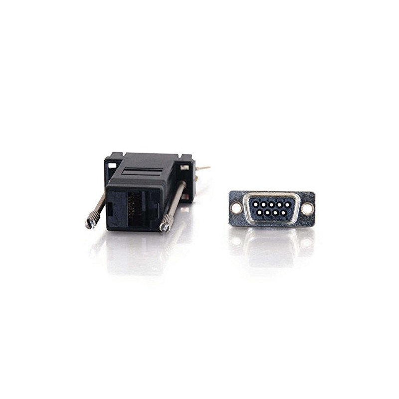 C2G 02947 RJ45 to DB9 Male Serial RS232 Modular Adapter,