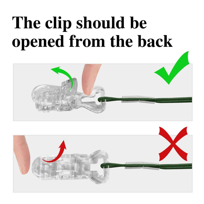 Hearing Aid Clip for Seniors Adults - Anti-Lost Lanyard Protector