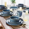 AmorArc Ceramic Dinnerware Sets, Handmade Reactive Glaze Stoneware Plates and