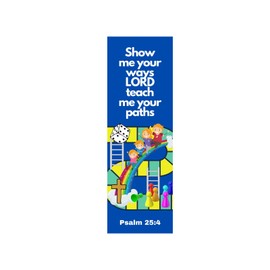 100 Count Bulk Show Me Your Ways Psalm 25 4 Board Game Vacation Bible School Bookmarks for Churches VBS Bible Verse Following Jesus Changes The Game Premium Quality, Made in The USA