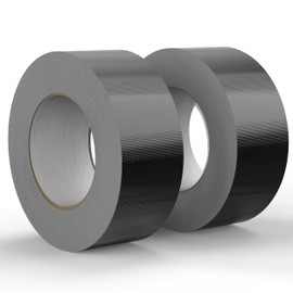 SWRT 9 Mil 2-Pack Black Heavy Duty Duct Tape Strong Adhesive, 2 in x 30 YD (Total 60YD) Duct Heavy Duty Waterproof All Weather Black Duct Tape No Residue Sealing & Patching for Indoor&Outdoor Repair