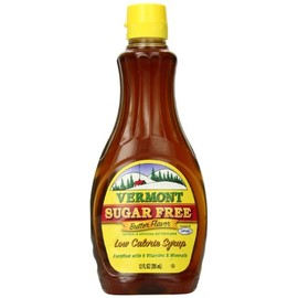 Maple Grove Farms Sugar Free Syrup, Butter Flavor, 12 Ounce (Pack of 12)