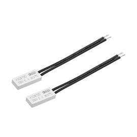 uxcell Normally Close Temperature Switch, 80 Degree Celsius N.C 5A Thermal Switch Thermostat Temperature Control Switch Controller 2pcs