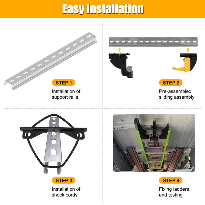 Van Interior Ladder Storage System Not Includes Mounting Kit Utilizes