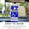 JUSTTOP Handicap Parking Placard Holder, 11.6"×5" Ultra Transparent PVC Disabled