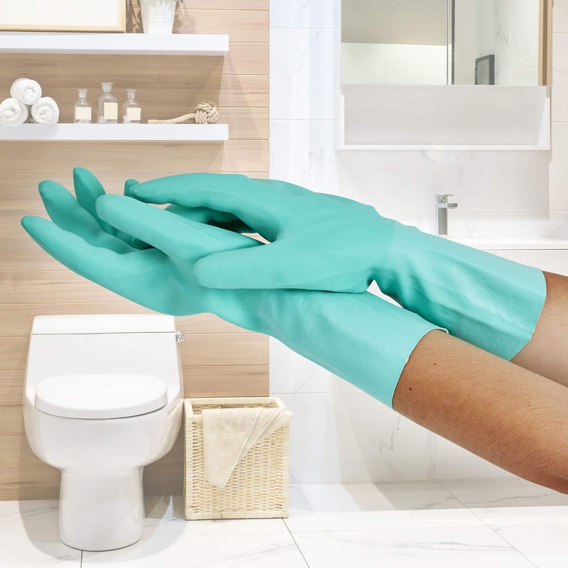 Spontex MAPA - Extra Comfort - Latex Household Gloves, Textile