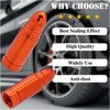 MEAJOO 8PCS Bullet Tire Valve Stem Caps, Anodized Aluminum with