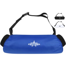 Penveer Football Hand Warmer Pouch Youth & Adult, Waterproof Hand Warmers Football with Zipper Pocket and Adjustbale Strap, Best Cold Weather Football Gear (Royal Blue, Adult)