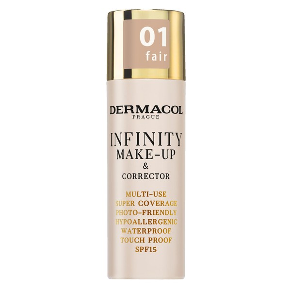 Dermacol Dermacol Infinity Makeup and Concealer, Multi-Use, Super Coverage, Photo-Friendly,