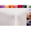 Punkte damask tablecloth by First-Tex, Polyester, creme/champagner, 135x180