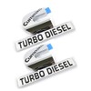 2Pc Compatible with Cummin Turbo Emblem 3D Badge High Output