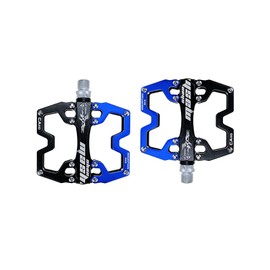 Bike MTB Pedals Parallel Bicycle Road Pedal 9/16 Inch Ultra-Light Flat Aluminum Alloy Sealed Bearing with Anti-Skid 1 Pair