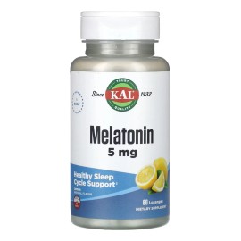 Kal, Melatonina, Limón, 5 Mg, 60 Casp Sabor Limón
