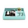 Poppin Accessory Tray Aqua, 6-7/8" X 9-7/8" X 1-3/4" H