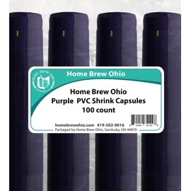 Home Brew Ohio Purple PVC Shrink Capsules 100 count