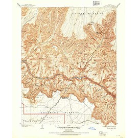 YellowMaps Bright Angel AZ topo map, 1:48000 Scale, 15 X 15 Minute, Historical, 1903, 26.9 x 22.1 in - Polypropylene