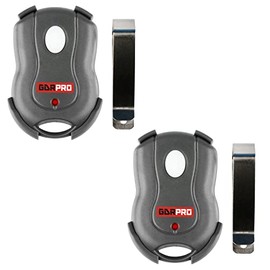 Two GDR PRO Garage Door Opener Visor 1btn Remote for Genie (GICT390)