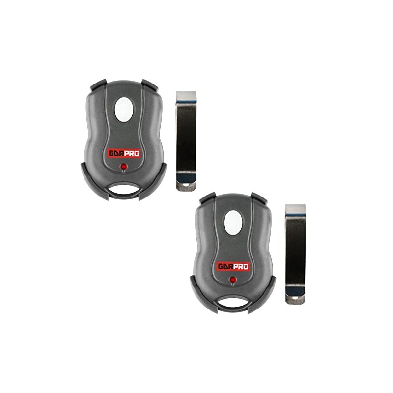 Two GDR PRO Garage Door Opener Visor 1btn Remote for