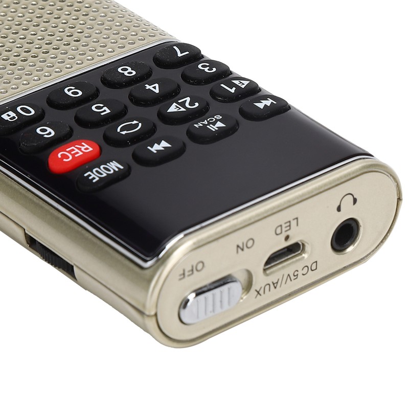 L‑328 Mini FM Radio Speaker Portable Multifunction USB Music MP3