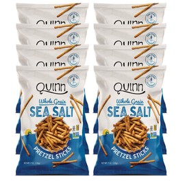 Quinn Snacks Non-GMO and Gluten Free Pretzels, Classic Sea Salt, 7 Ounce (8 Count)