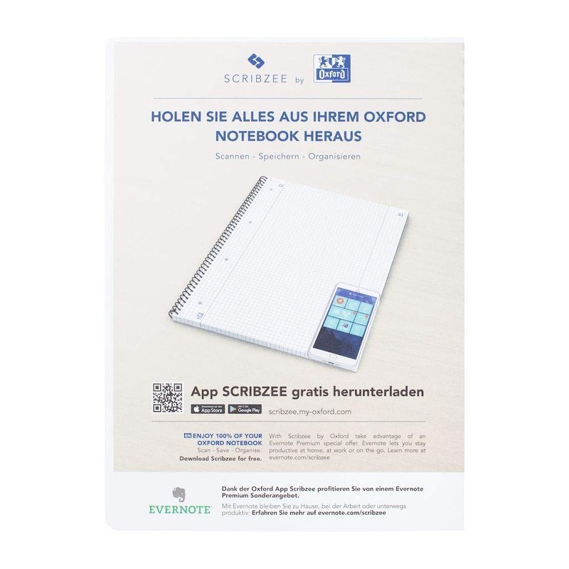 Oxford Collegeblocke A4+ und A5+ Kollegeblock A4+ 80Bl liniert/Rand OXFORD