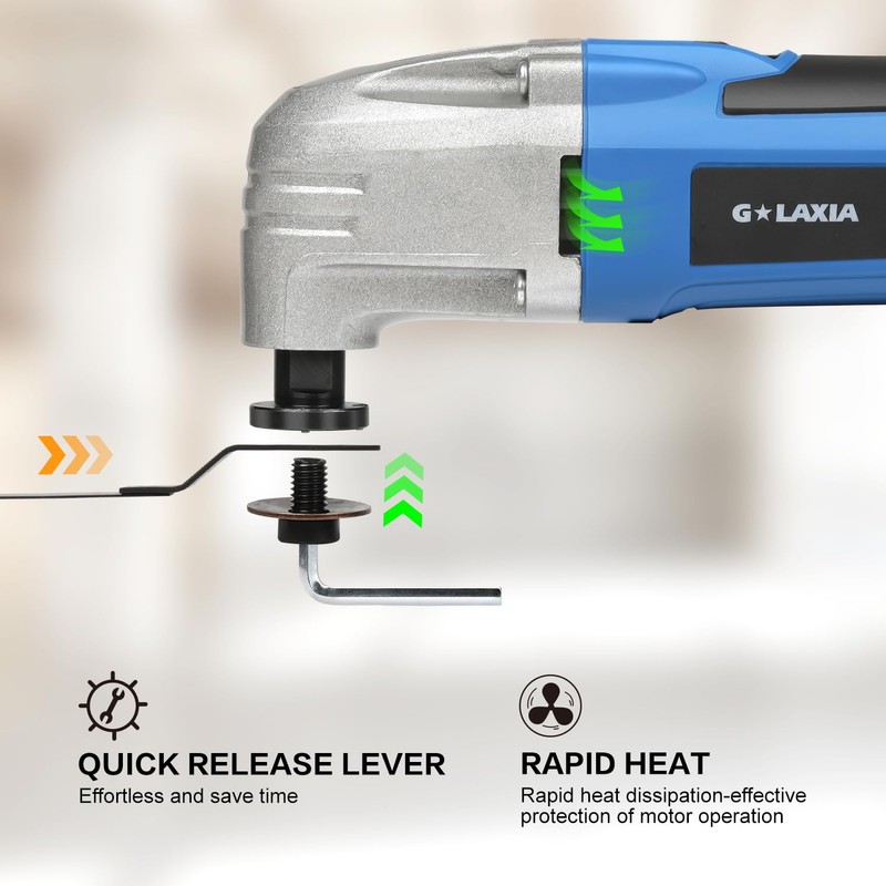 G LAXIA Oscillating Tool, 1.6A Oscillating Multi Tool with with