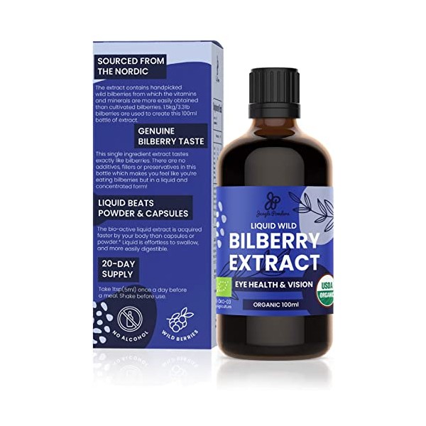 Jungle Powders Jungle Powders Wild Bilberry Extract for Eyes USDA