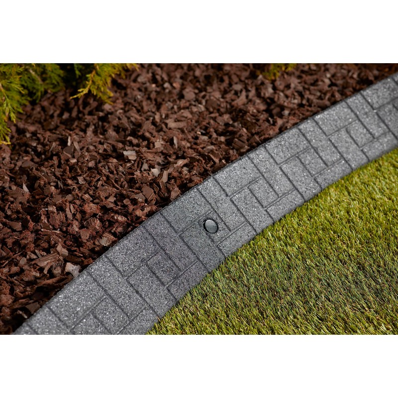 Rubberific Premium Rubber Angled Terracotta Landscape Edging - 4 ft.