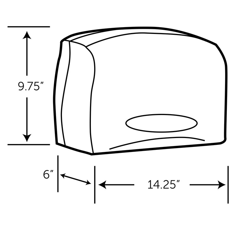 Scott Essential Jumbo Roll (JRT) Coreless Toilet Paper Dispenser (09602),