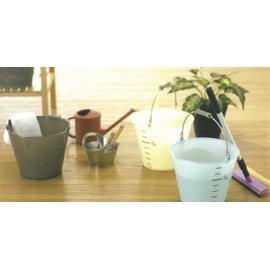 Squirrel Bucket Pale Pail Bucket "Soft and Durable" White, 2.1 gal (8 L)