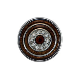 Quiges, Eligo Jewellery Dark Red Ornament 18mm Snap Button for Quiges, Eligo 18mm Snap Button Bracelets