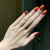 COSMOO Gold Red Shimmer Nail Polish, 12ml Quick Dry Nail