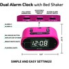 Riptunes Loud Alarm Clock with Bed Shaker for Heavy Sleepers